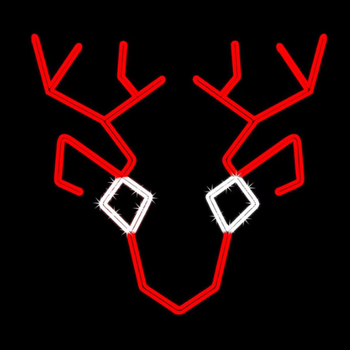 Reindeer Head | Christmas Motif Light