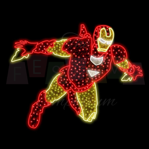 Flying Ironman | Christmas Motif Light