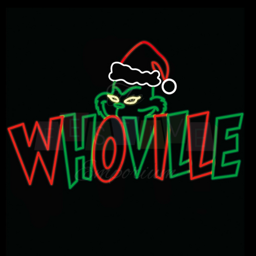 Whoville Sign | Christmas Motif Light