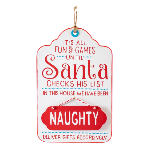 Naughty or Nice Flip Sign