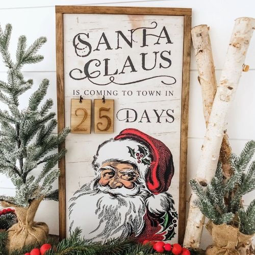 Christmas Countdown Sign