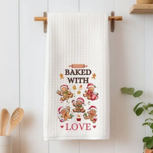 Baked With Love Tea Towel