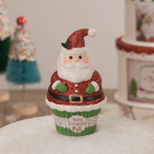 Bethany Lowe | Santa Claus Cupcake Container | TL1363