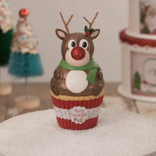 Bethany Lowe | Rudolph Cupcake Container | TL1364