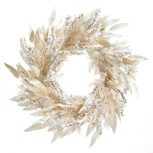 Raz | All is Calm | Cream Cedar & Laurel Wreath