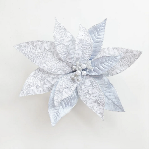 Luxe Silver Poinsettia
