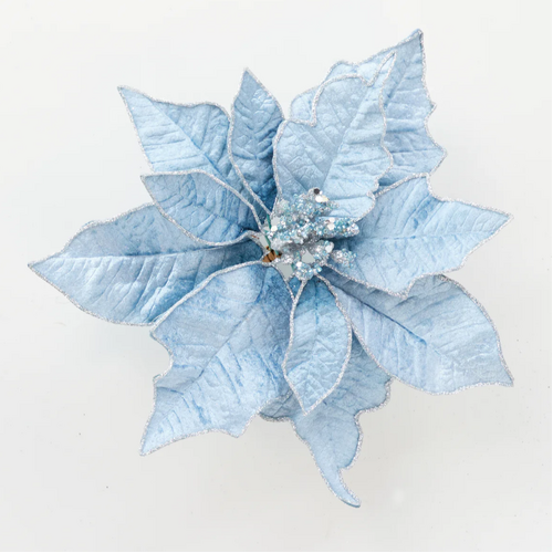 Luxe Blue Poinsettia