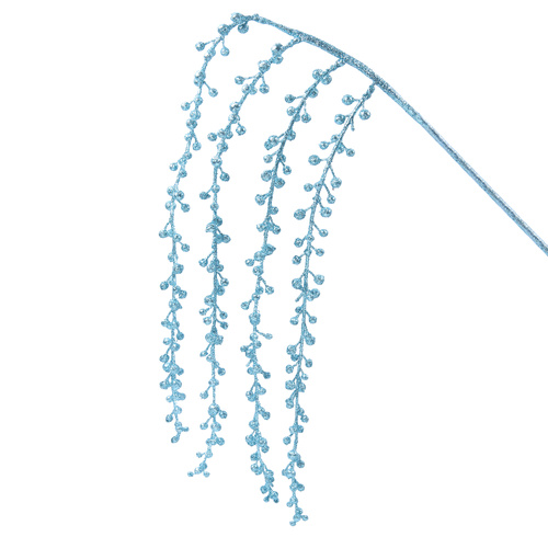 Pale Blue Glitter Stem