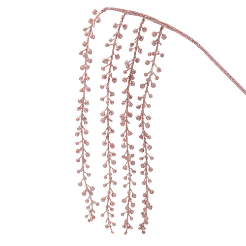 Rose Gold Glitter Stem