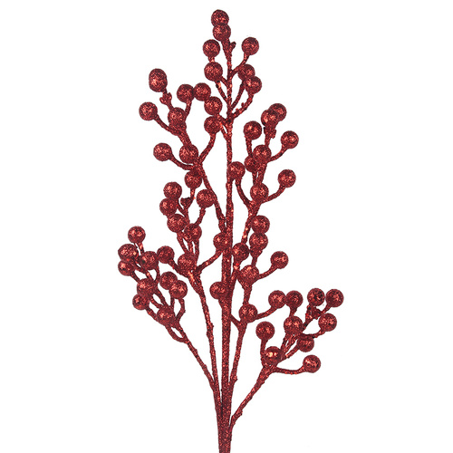 Red Glitter Berry Pick