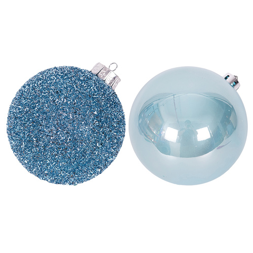 Large Bauble | Pale Blue | Tinsel