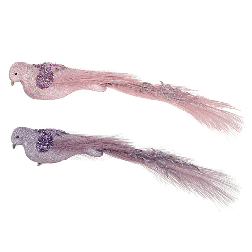 Bird w/ Clip | Dusty Pink