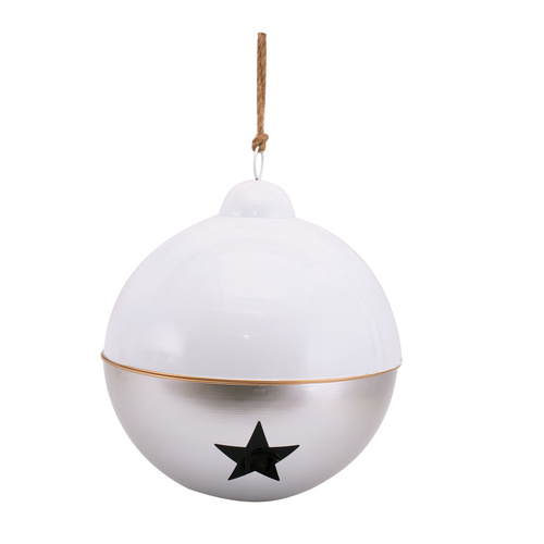 Toned White & Champagne Sleigh Bells