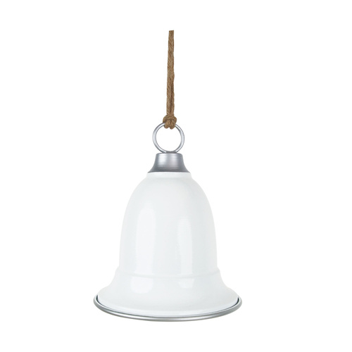 White Bell w/ Silver Trim