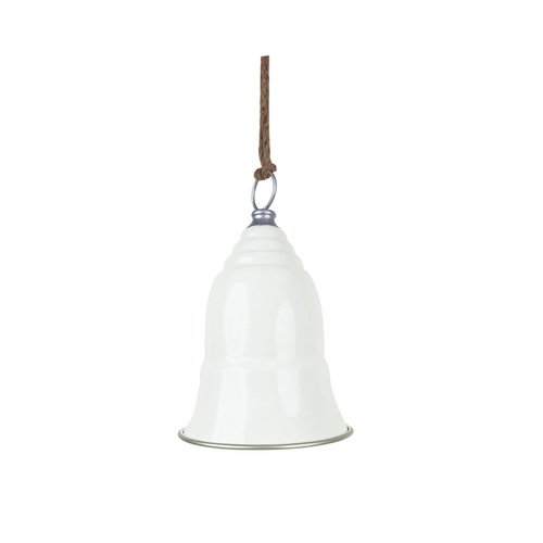 White Bell w/ Silver Trim