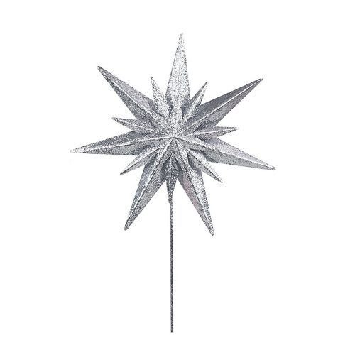 Silver Tree Topper w/Stem