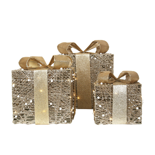 Gold Led Gift Box Set