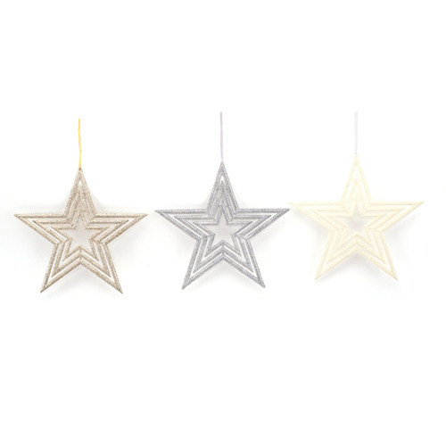 Gilttered Star Ornament