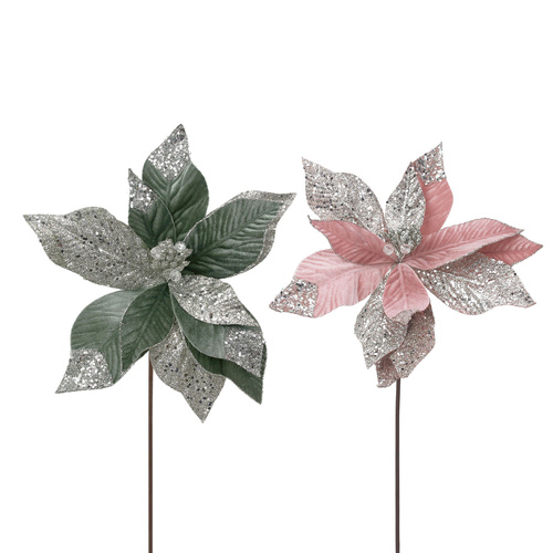 Velour Poinsettias