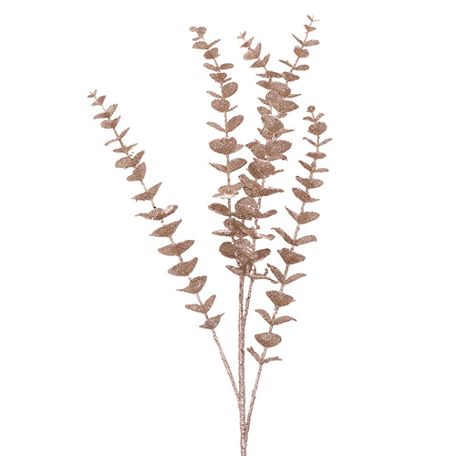 Champagne Glitter Foliage Stem 83cm
