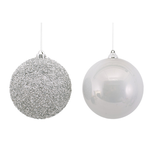 15cm Silver Bauble