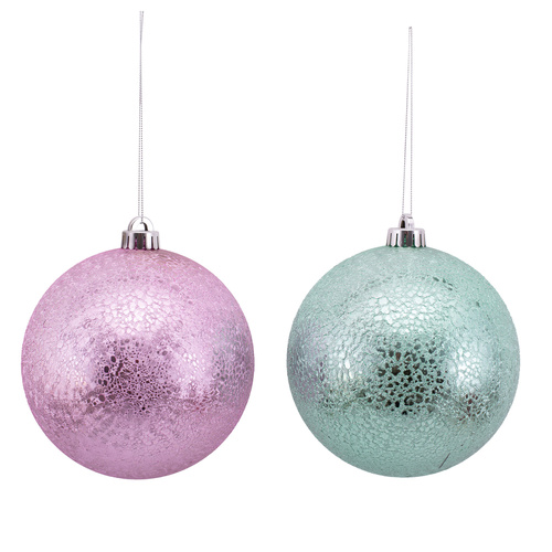 15cm Cracked Finish Bauble