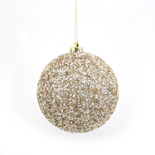 Champagne Beaded Baubles