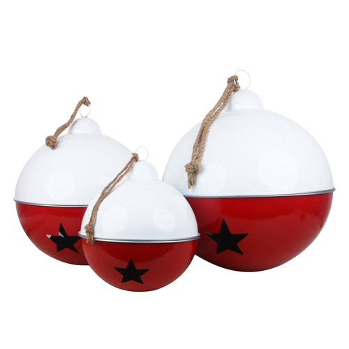 White & Red Sleigh Bells