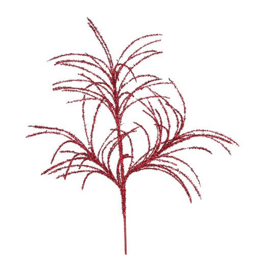 Red Glittered Stem
