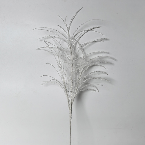 White Glittered Stem
