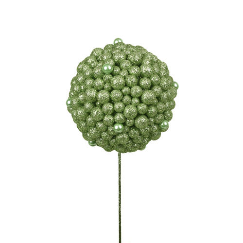 Mint Glitter Ball Pick