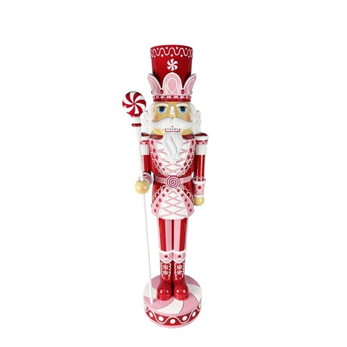 CandySwirl Polyresin Nutcracker