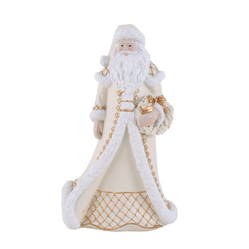 Ivory Polyresin Santa