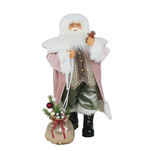 Pink & Sage Santa Claus