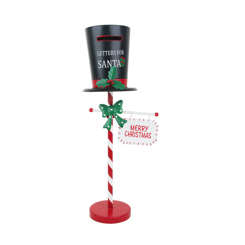 Snowman Hat Post Box