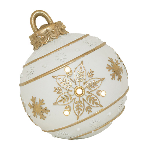 Polyresin Bauble w/ Led Lights