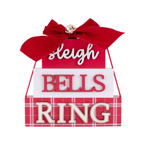 Sleigh Bells Book Stack