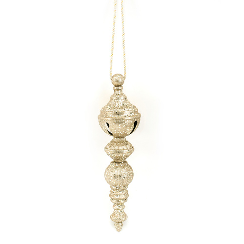 Champagne Finial w/Glitter Finish