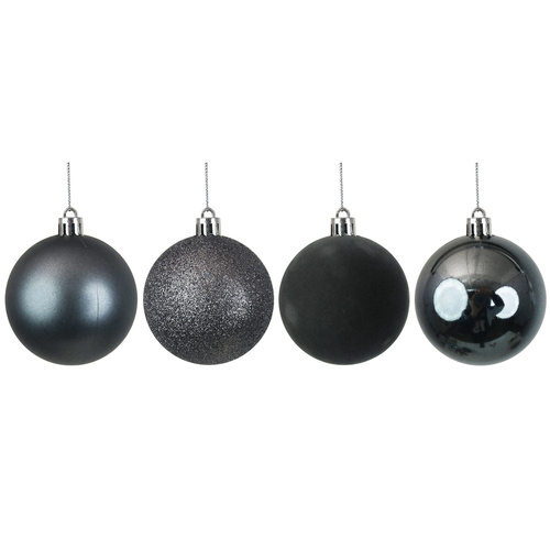 Silver & Gunmetal Baubles