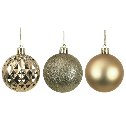 Gold Shatterproof Baubles 