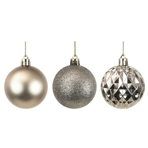 Light Champagne Shatterproof Baubles
