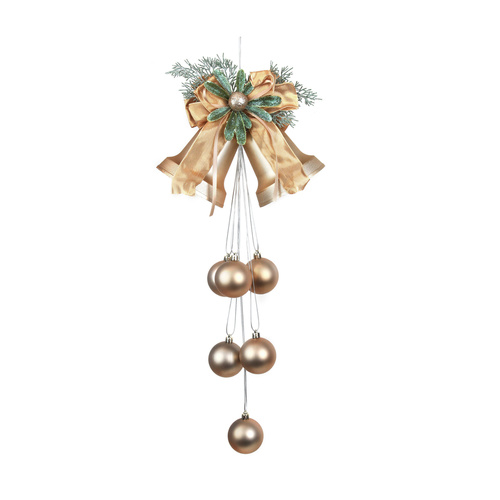 Champagne Bells W/Hanging Balls