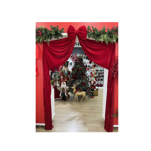 Red Velvet Tree Bow