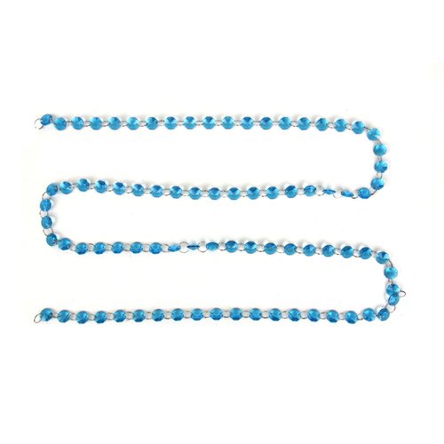 Blue Topaz Crystal Beaded Garland