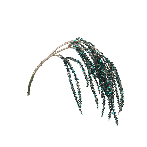 Weeping Willow Silver Glitter W/Forest Beads