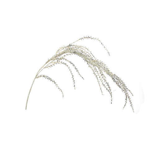 Weeping Willow Glitter Stem Silver