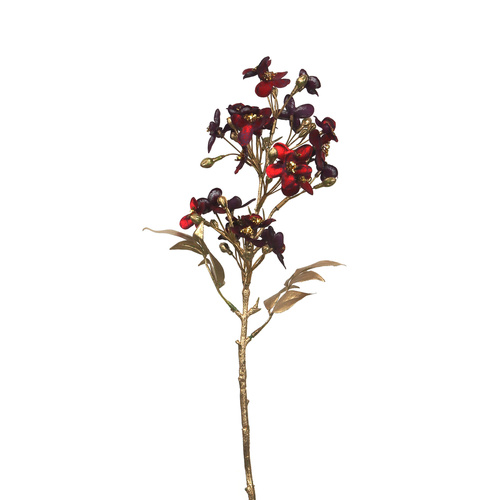 Mini Burgundy Magnolia Stem