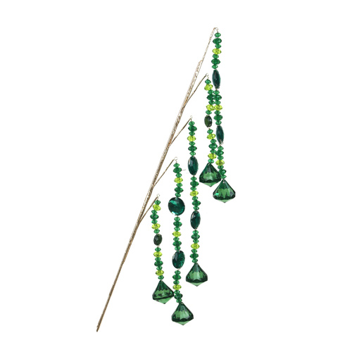 Green Acrylic Bead Stem W/5 Strands