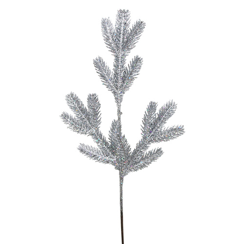 Silver Glitter Fern