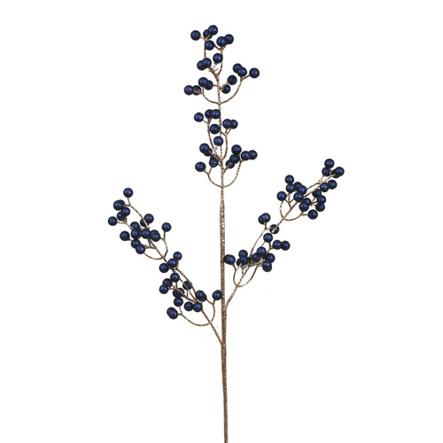 Midnight Blue & Rose Gold Berry Stem